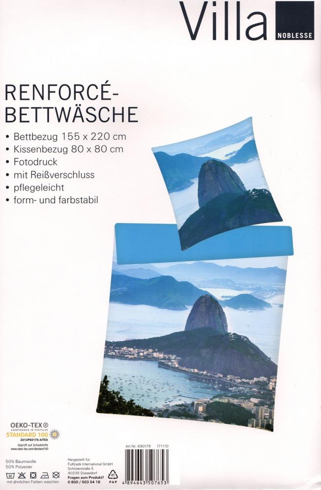 Bettwäsche Rio de Janeiro Zuckerhut - 155 x 220cm